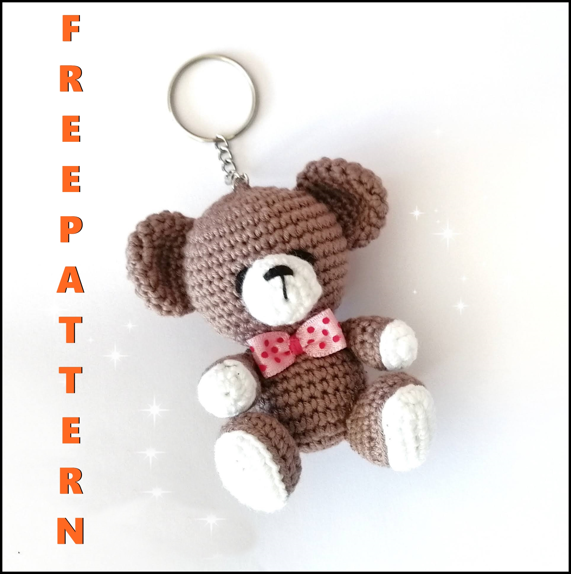 Amigurumi Teddy Bear Keychain Free Pattern – Crochet