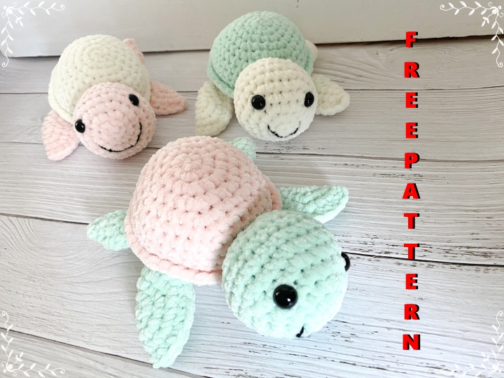 Stuffed Animals & Plushies Toys Crochet Turtle Stuffed Animal Amigurumi