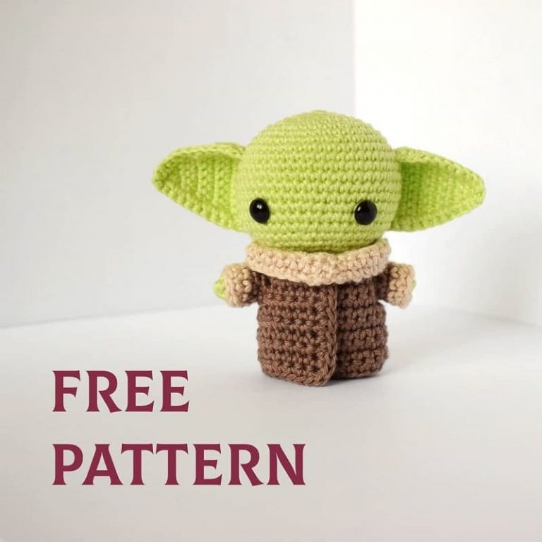 Baby Yoda Keychain Amigurumi Free Pattern Crochet