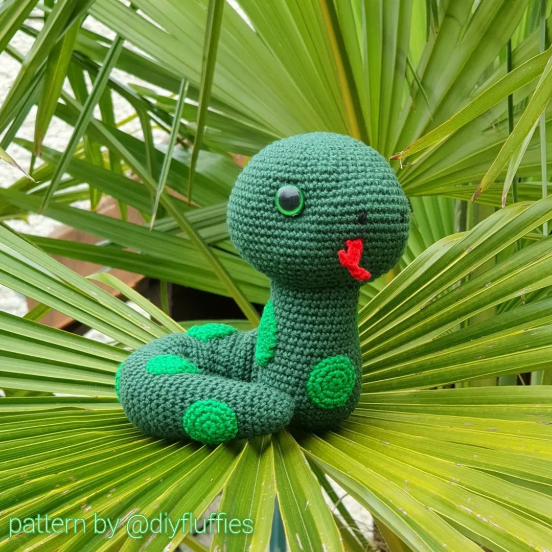 Amigurumi Cute Snake Free Pattern Crochet